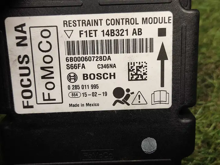 Ford Focus (2011 - 2015) F1ET14B321AB Блок управления SRS — фото 2