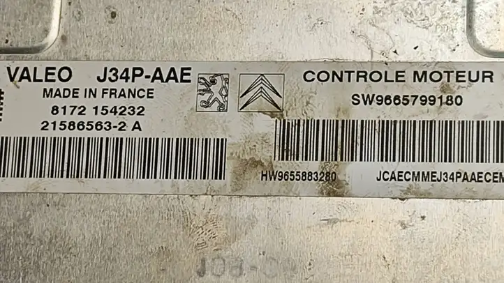 Citroen Berlingo (2003 - 2007) 9655883280 Блок управления двигателем (ECU) — фото 3