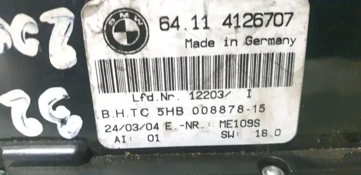 BMW 3 E46 (1998 - 2005) 64.114126707 Блок управления кондиционером — фото 2