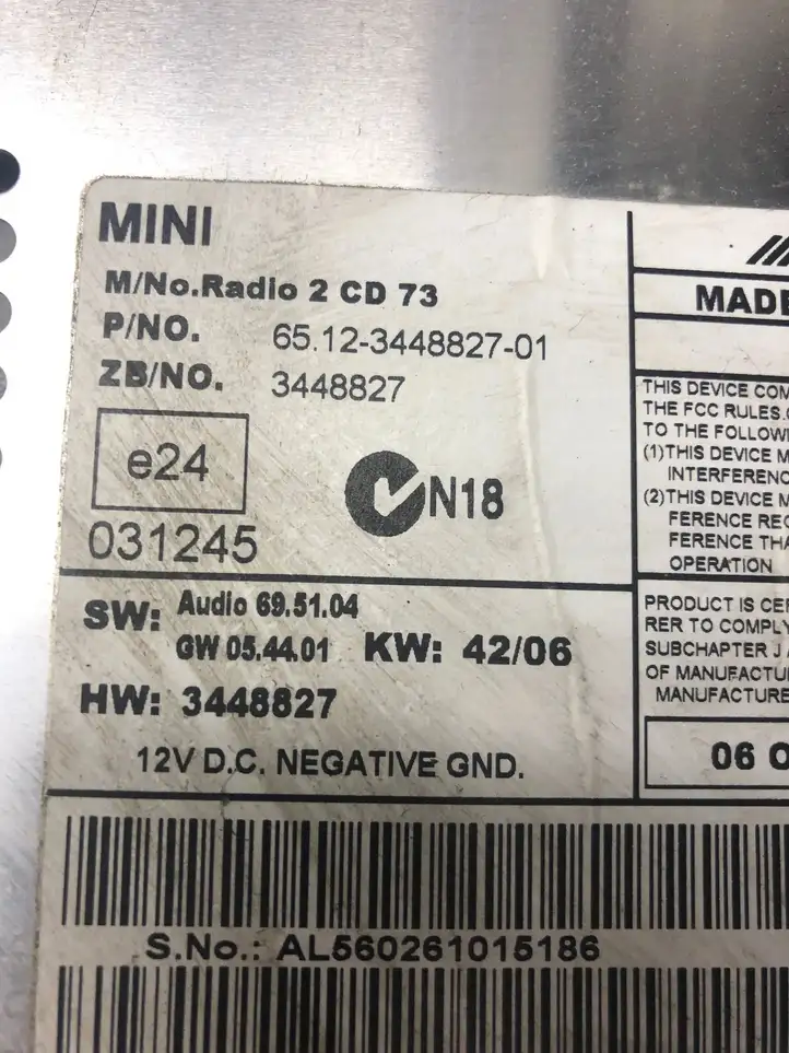 Mini One Cooper R50-53 (2000 - 2012) 3448827 Магнитола / мультимедийная система — фото 4