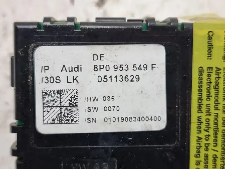 Audi A3/S3 8P (2004 - 2008) 8P0953549F Датчик угла поворота руля — фото 6