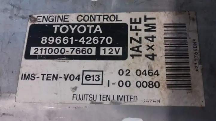 Toyota RAV 4 (XA20) (2000 - 2005) 8966182670 Блок управления двигателем (ЭБУ) — фото 3