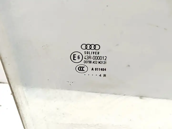 Audi A6 S6 C6 4F (2004 - 2008) 43R000012 Стекло передней двери — фото 4