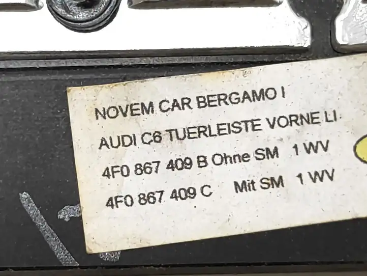Audi A6 S6 C6 4F (2004 - 2008) 4F0867409B Отделка внутренней панели салона — фото 2
