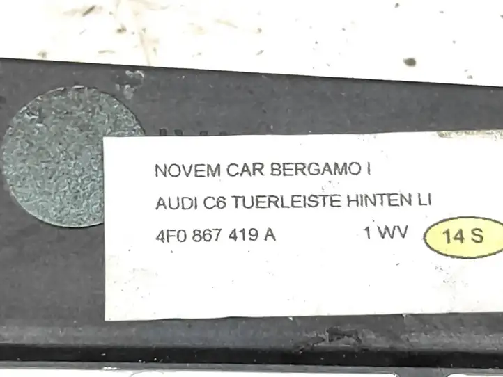 Audi A6 S6 C6 4F (2004 - 2008) 4F0867409B Отделка внутренней панели салона — фото 4