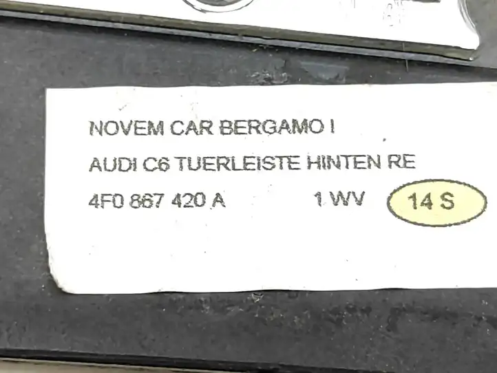 Audi A6 S6 C6 4F (2004 - 2008) 4F0867409B Отделка внутренней панели салона — фото 5