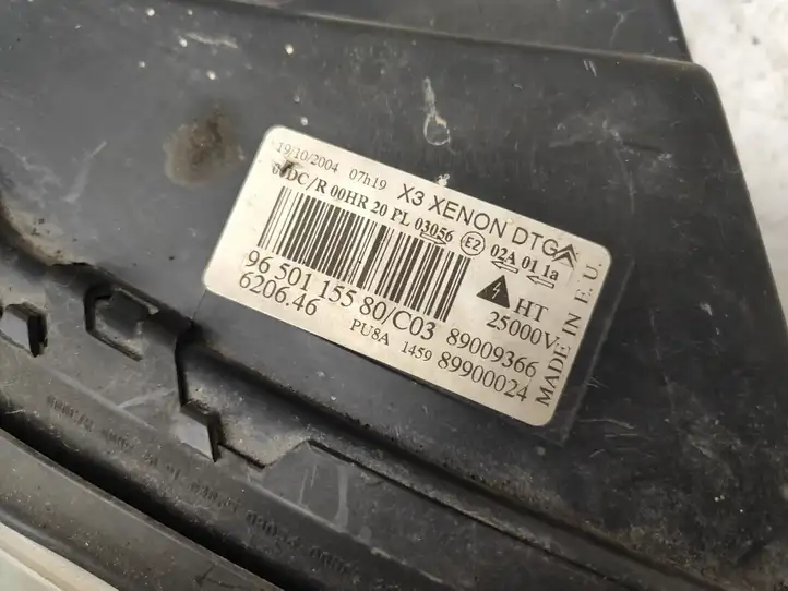 Citroen C5 (2004 - 2008) 9650115580 Передняя фара — фото 2