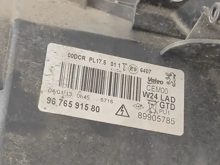 Peugeot 508 (2010 - 2014) 9676591580 Передняя фара — фото 4