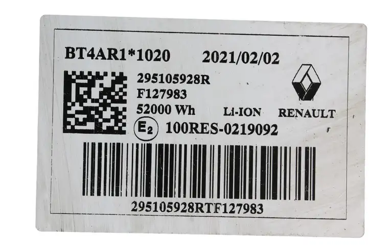 Renault Zoe (2012 - ) 295105928R Аккумулятор гибридного / электрического автомобиля — фото 4