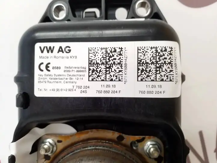 Volkswagen Touareg III (2018 - ) 760880204F Подушка безопасности пассажира — фото 7