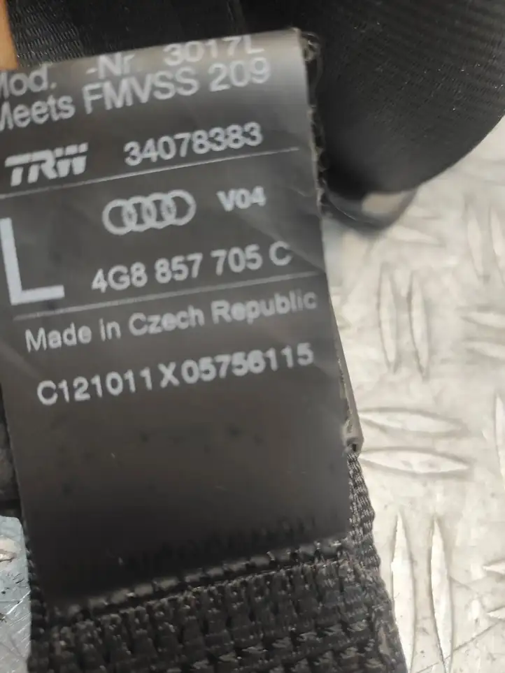 Audi A6 C7 (2011 - 2014) 4G8857705C Передний ремень безопасности — фото 4
