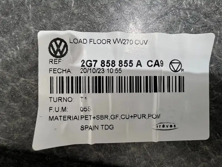Volkswagen Taigo (2020 - ) 2G7858855A Перегородка органайзера — фото 5