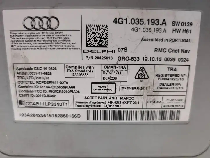 Audi A6 Allroad C7 (2012 - 2014) 4G1035193A Другие включатели / ручки/ переключатели — фото 3