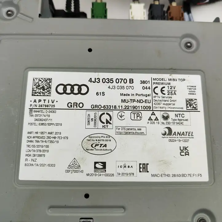 Audi E-tron GT (2020 - ) 4J3035070B Магнитола / мультимедийная система — фото 7