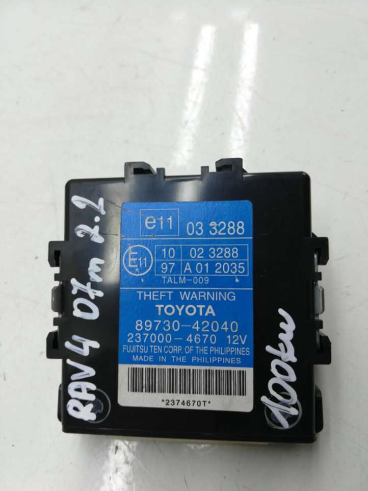 8973042040 Toyota RAV 4 (XA30) Signalizacijos valdymo blokas