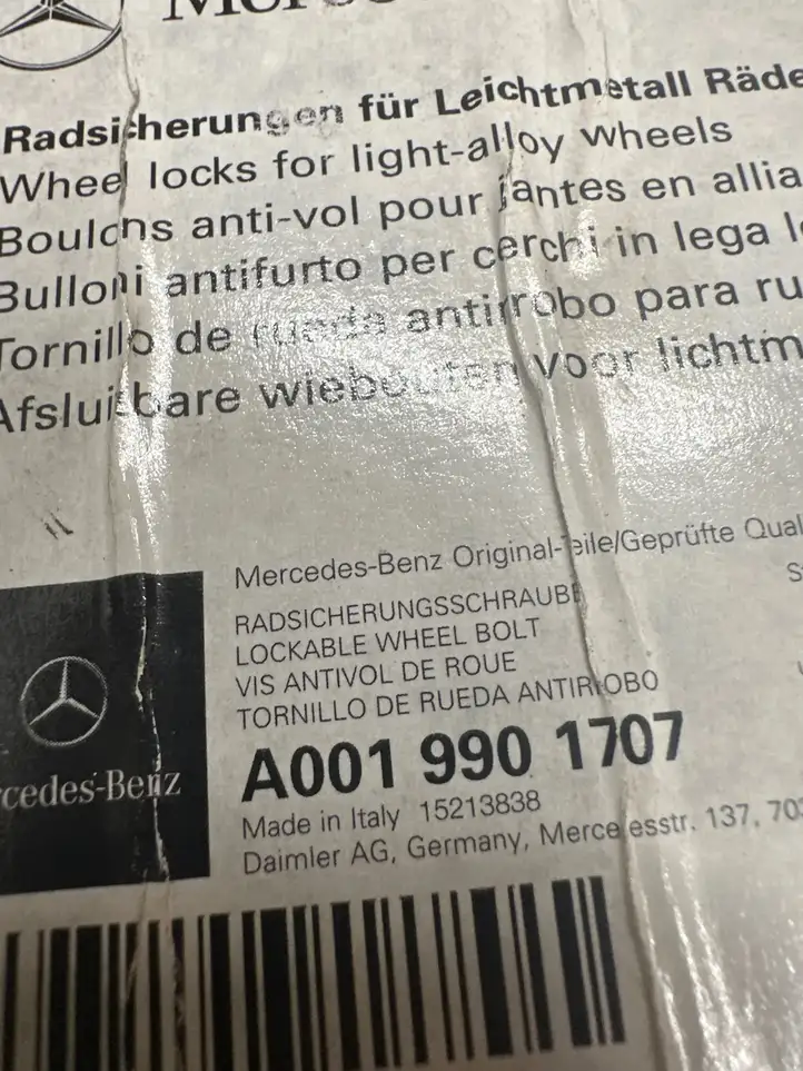 Mercedes-Benz E W238 (2017 - ) A0019901707 Колёсные болты и гайки — фото 3