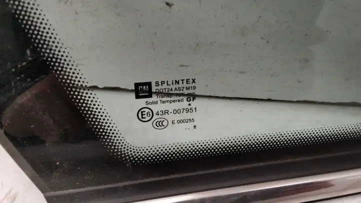 Opel Zafira B (2006 - 2008) 43R007951 Треугольное стекло кузова — фото 3
