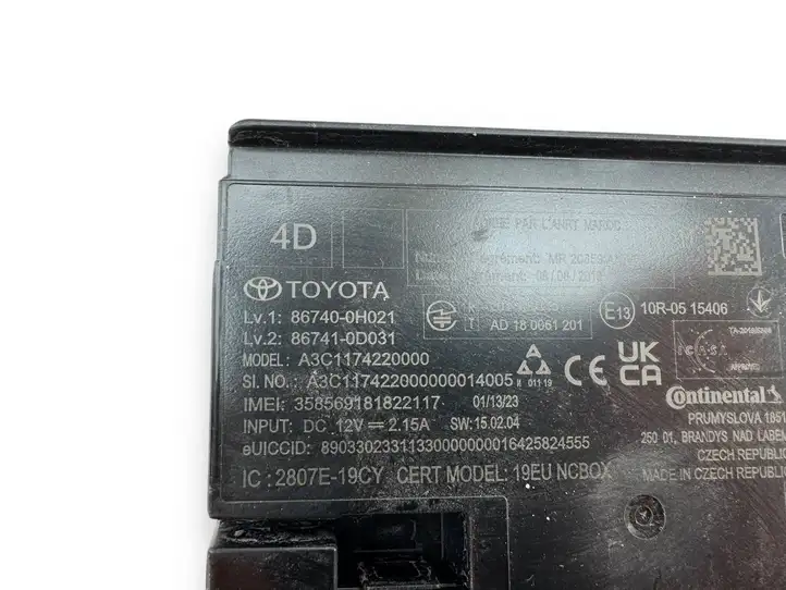 Toyota Aygo X (2021 - ) 867410D031 Блок GSM — фото 6