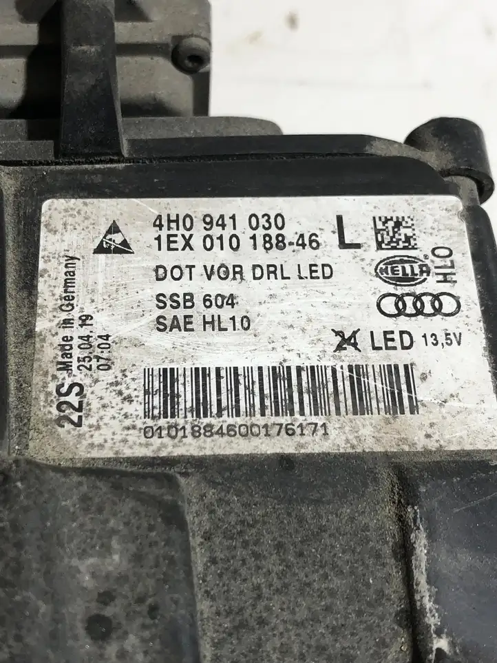 Audi A8 S8 D4 4H (2010 - 2014) 4H0941030 Передняя фара — фото 5