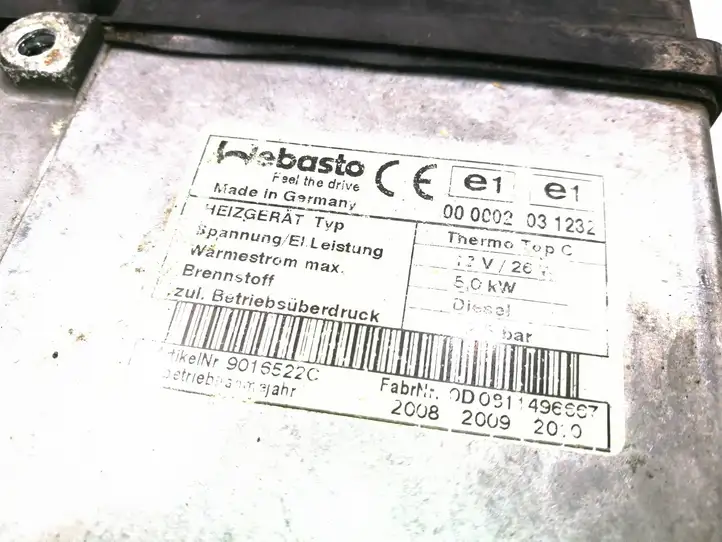 Audi Q7 4L (2005 - 2009) 4L0815071E Webasto / автономный подогрев — фото 4