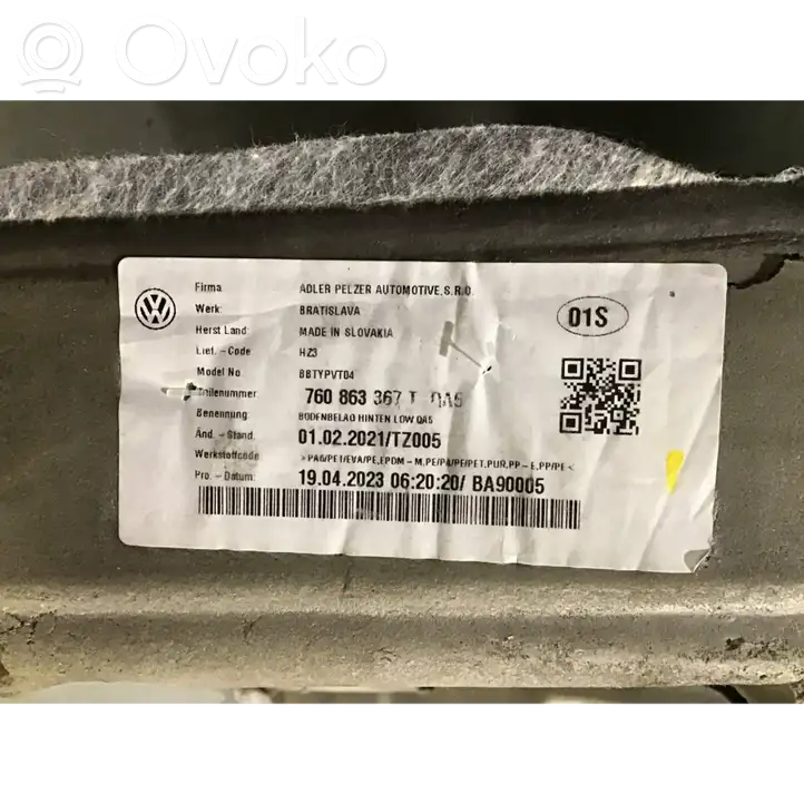 Volkswagen Touareg III (2018 - ) 760863367 Задний коврик салона — фото 2