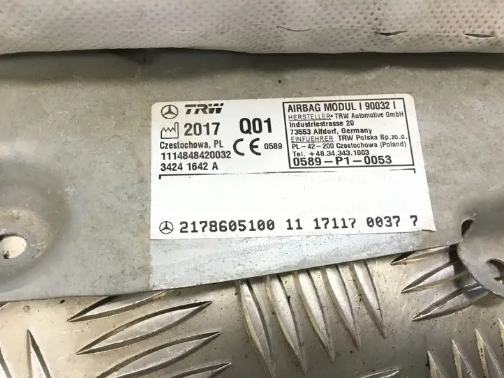 Mercedes-Benz E W238 (2017 - ) A2178605100 Подушка безопасности задней двери — фото 5