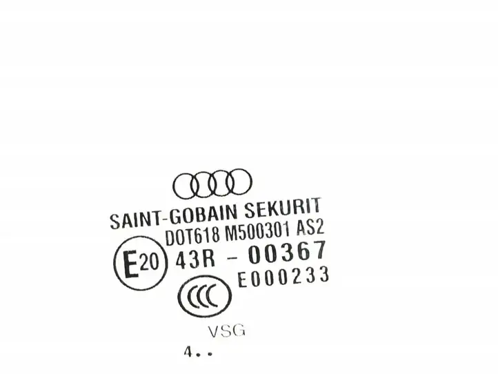 Audi A8 S8 D3 4E (2005 - 2007) DOT618M500301AS2 Стекло передней двери — фото 3