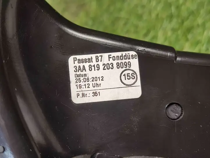 Volkswagen PASSAT CC (2008 - 2012) 3AA819203 Задний воздушный дефлектор — фото 3