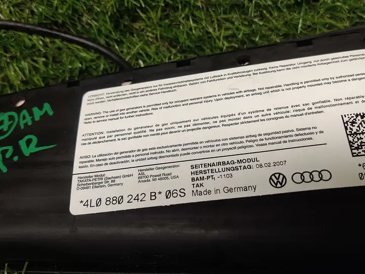 Audi Q7 4L (2005 - 2009) 4L0880242B Подушка безопасности сиденья — фото 3