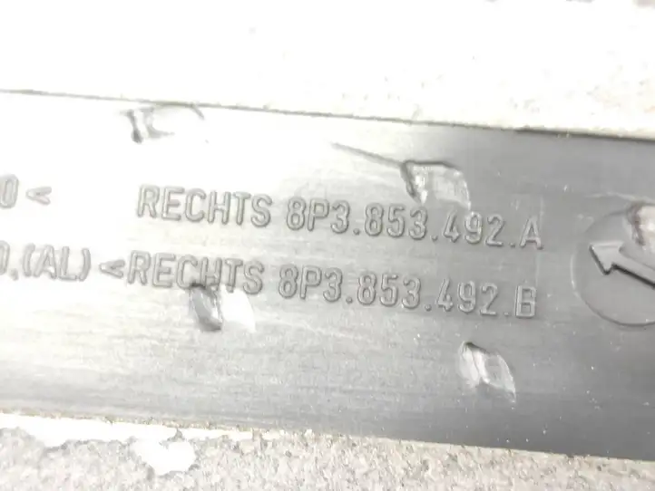 Audi A3/S3 8P (2004 - 2008) 8P3853492A Внутренняя отделка переднего порога — фото 3