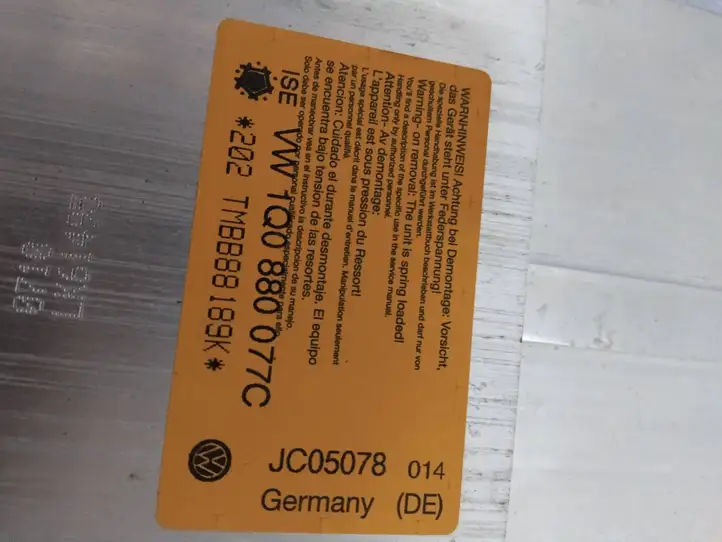 Volkswagen Eos (2010 - 2015) 1Q0880077C Система защиты от опрокидывания — фото 4
