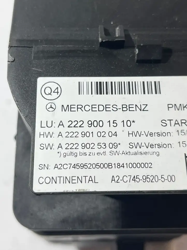 Mercedes-Benz S C217 (2015 - 2020) A2229001510 Вакуумный насос центрального замка — фото 3