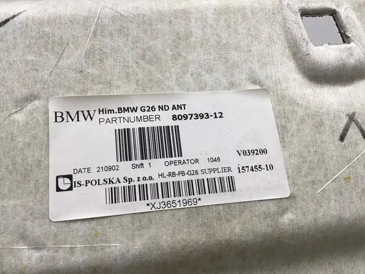 BMW 4 G22 G23 G24 G26 (2020 - ) 8097393 Потолочная обшивка — фото 22