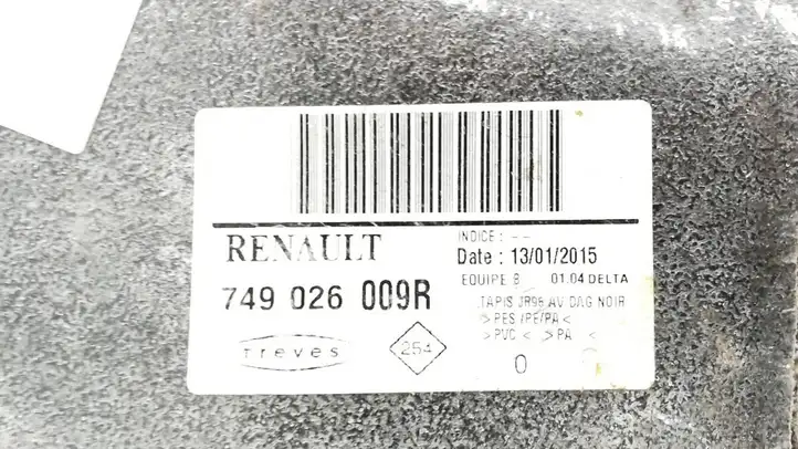 Renault Scenic III - Grand scenic III (2009 - 2016) 749026009R Передний коврик салона — фото 3