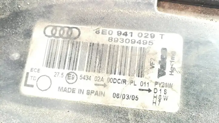 Audi A4 S4 B6 8E 8H (2000 - 2006) 543402A00D Передняя фара — фото 3