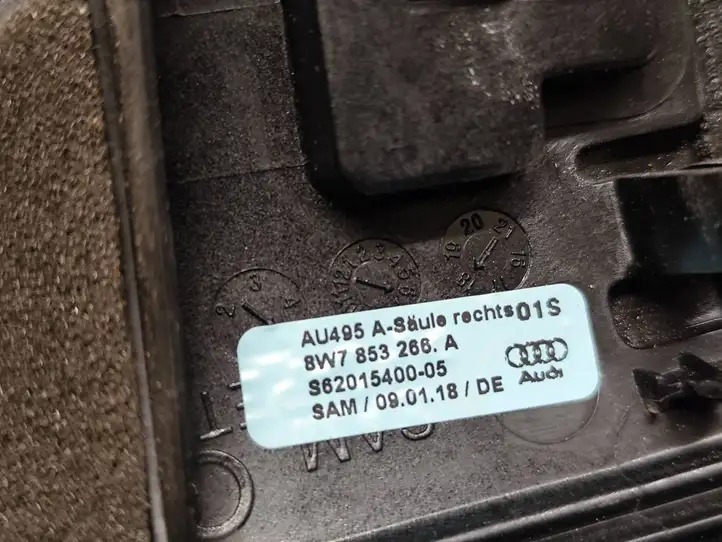 Audi A5 (2016 - ) 8W7853266A Накладка стоек лобового стекла — фото 6
