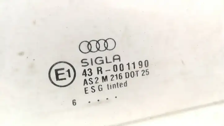 Audi A4 S4 B5 8D (1999 - 2001) 43R001190 Стекло задней двери — фото 7