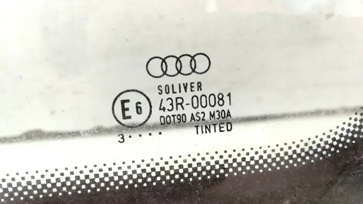 Audi A4 S4 B7 8E 8H (2004 - 2009) 43R00081 Заднее боковое стекло — фото 7