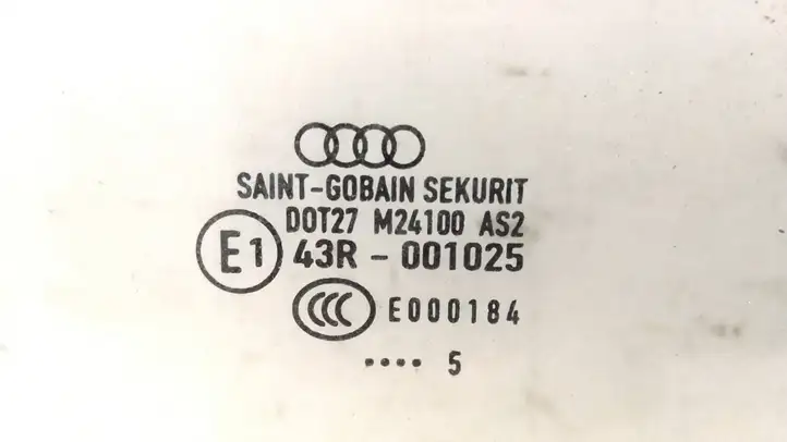 Audi A4 S4 B6 8E 8H (2000 - 2006) 43R001025 Стекло передней двери — фото 7