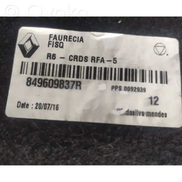 Renault Scenic III - Grand scenic III (2009 - 2016) 849609837R Звукоизоляция багажника — фото 3
