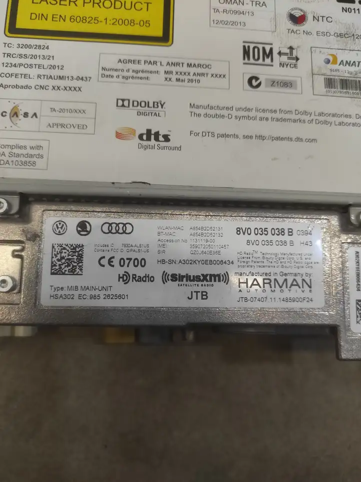 Audi A3/S3 8V (2012 - 2016) 8V0035038B CD/DVD чейнджер — фото 6