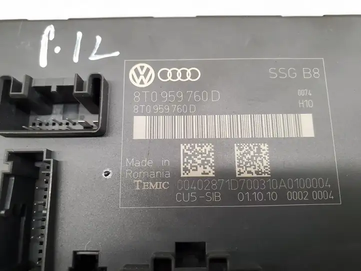 Audi S5 8T (2007 - 2011) 8T0959760D Блок управления сиденьем — фото 4