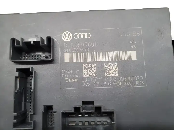 Audi S5 8T (2007 - 2011) 8T0959760D Блок управления сиденьем — фото 5