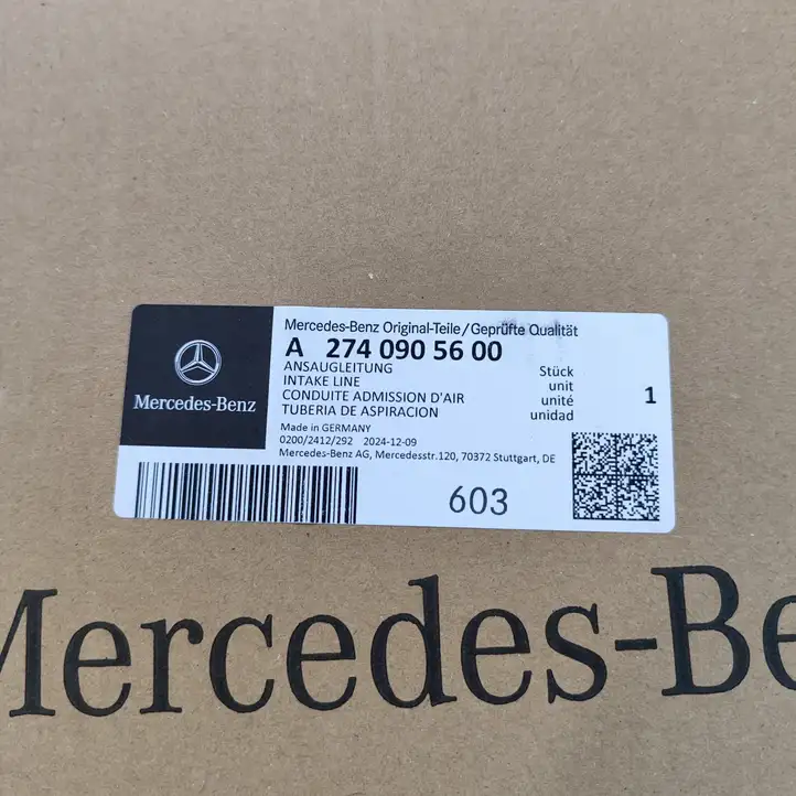 Mercedes-Benz C W205 (2014 - 2021) A2740905600 Трубка подачи воздуха — фото 2