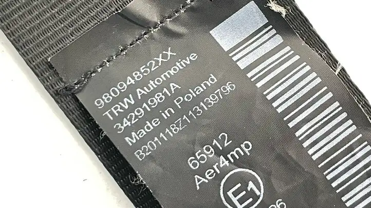 Peugeot 5008 II (2020 - ) 98094852XX Задний ремень безопасности — фото 3