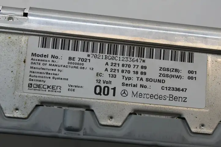 Mercedes-Benz CL C216 (2007 - 2014) A2218707789 Усилитель звука — фото 5