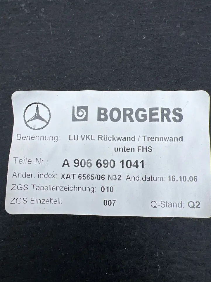 Mercedes-Benz Sprinter W906 (2006 - 2018) A9066901041 Прочие детали салона — фото 8