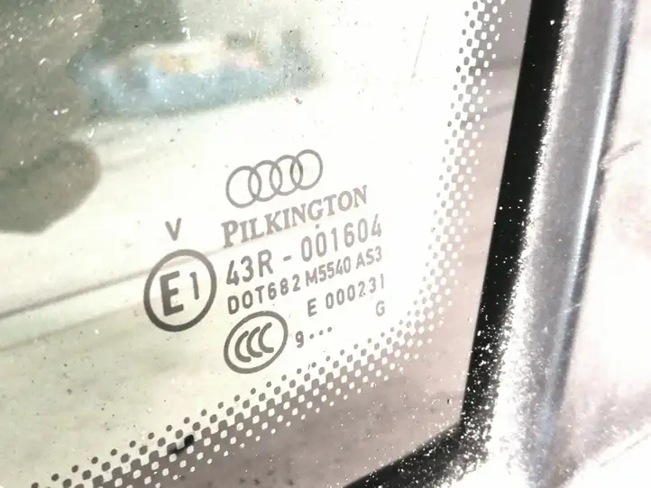 Audi Q7 4L (2005 - 2009) 43R001604 Заднее боковое стекло — фото 4