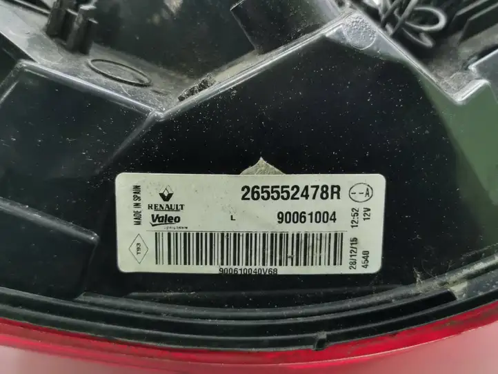 Renault Kadjar (2015 - 2018) 265552478R Задний фонарь в кузове — фото 3