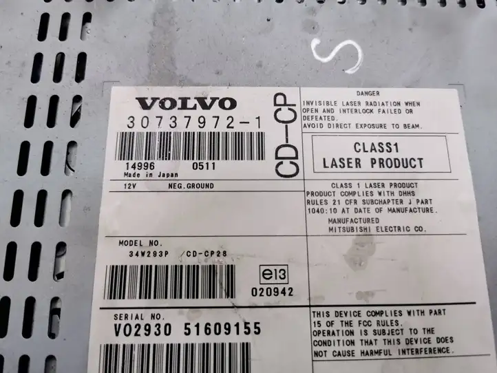 Volvo XC90 (2006 - 2014) 30737972 Магнитола / мультимедийная система — фото 2
